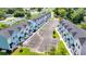 Aerial view of new construction townhouses with ample parking at 2312 Meridian Rd, North Charleston, SC 29405
