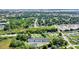 Aerial view of townhouses and surrounding neighborhood at 2312 Meridian Rd, North Charleston, SC 29405