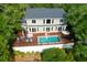 Elevated pool and deck with lush trees at 3350 Seabrook Island Rd, Seabrook Island, SC 29455