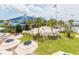 Community patio with tables and umbrellas at 3350 Seabrook Island Rd, Seabrook Island, SC 29455