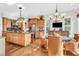 Spacious kitchen with island, stainless steel appliances, and hardwood floors at 3350 Seabrook Island Rd, Seabrook Island, SC 29455