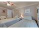 Bedroom with twin beds, and ceiling fan at 1302 E Ashley Ave, Folly Beach, SC 29439