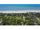 Aerial view of beach, neighborhood and property at 1302 E Ashley Ave, Folly Beach, SC 29439