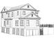 Two-story house plan with a detached garage and a pool at 3 38Th Ave, Isle of Palms, SC 29451