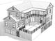Two-story house plan with a detached garage and a pool at 3 38Th Ave, Isle of Palms, SC 29451