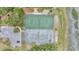 Top-down view of tennis and pickleball courts at 202 Mariners Cay Dr, Folly Beach, SC 29439