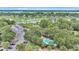 Aerial view of community pool and surrounding property at 202 Mariners Cay Dr, Folly Beach, SC 29439