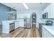 Kitchen with stainless steel appliances and white cabinets at 3254 Heathland Way, Mount Pleasant, SC 29466