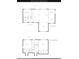 First and second floor layout of a house with bedrooms, kitchen and living areas at 5849 Shark Hole Rd, Meggett, SC 29449