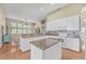Open concept kitchen with island and view of living room at 802 Long Drive Rd, Summerville, SC 29485