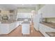 Kitchen with white cabinets, granite countertops and island at 802 Long Drive Rd, Summerville, SC 29485