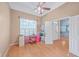 Home office features hardwood floors, window with plantation shutters, and French doors at 802 Long Drive Rd, Summerville, SC 29485