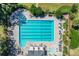 Aerial view of community lap pool at 802 Long Drive Rd, Summerville, SC 29485
