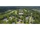 Aerial view showing the property's location in a neighborhood near a golf course at 802 Long Drive Rd, Summerville, SC 29485