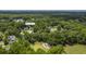 Aerial view showing the location of 802 Long Drive Rd in a wooded neighborhood at 802 Long Drive Rd, Summerville, SC 29485