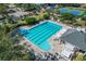 Overhead view of refreshing community lap pool and tennis courts at 802 Long Drive Rd, Summerville, SC 29485