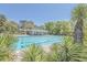 Community lap pool with adjacent clubhouse at 802 Long Drive Rd, Summerville, SC 29485