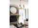 Living room with fireplace and stylish decor at 1056 Capersview Ct, Awendaw, SC 29429