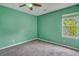Bedroom with ceiling fan and carpet flooring at 8300 Berringer Bluff Dr, Charleston, SC 29418