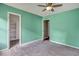 Bedroom with ceiling fan and carpet flooring at 8300 Berringer Bluff Dr, Charleston, SC 29418