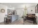 Bright dining area with a rustic table and bench seating at 1647 Live Oak Park, Seabrook Island, SC 29455