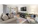 Cozy living room with comfortable seating and a large TV at 1647 Live Oak Park, Seabrook Island, SC 29455