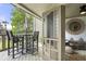 Screened porch with seating area and outdoor decor at 1647 Live Oak Park, Seabrook Island, SC 29455