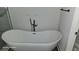 Modern freestanding bathtub with gold faucet at 4504 Smoak Rd, Meggett, SC 29449