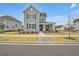 Charming two-story house with gray siding and black shutters at 450 Ripple Park Dr, Summerville, SC 29486