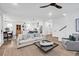 Bright living room with a comfortable sofa and coffee table at 450 Ripple Park Dr, Summerville, SC 29486