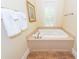 Relaxing bathroom with a built in jetted tub at 687 Oak Marsh Dr, Mount Pleasant, SC 29464