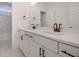 Bathroom with double vanity, bronze fixtures, and marble flooring at 509 Twin Lakes Dr, Summerville, SC 29483