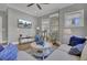 Comfortable living room with sectional sofa and hardwood floors at 315 Ashley Ave # C, Charleston, SC 29403
