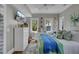 Main bedroom with white dresser and blue blanket at 315 Ashley Ave # C, Charleston, SC 29403
