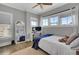 Bedroom with full-size bed and a desk at 315 Ashley Ave # C, Charleston, SC 29403