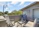Enjoy this rooftop deck with seating and string lights at 315 Ashley Ave # C, Charleston, SC 29403