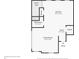 First floor plan features an open living room, kitchen and bathroom at 315 Ashley Ave # C, Charleston, SC 29403