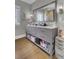 Spa-like bathroom with a double vanity and marble countertop at 315 Ashley Ave # C, Charleston, SC 29403