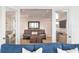 Bonus room with leather sofa and large TV at 1394/96 Pelican Watch Villas, Seabrook Island, SC 29455