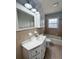 Bathroom with updated vanity and flooring at 201 Josie Dr, Walterboro, SC 29488
