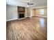 Hardwood floors, fireplace, and open floor plan at 201 Josie Dr, Walterboro, SC 29488
