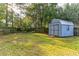 Large backyard with shed and wooden fence at 215 Cantilever Ct, Summerville, SC 29486