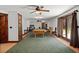 Finished basement with a pool table and access to patio at 2773 Mt Carmel Rd, Walterboro, SC 29488