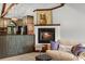 Cozy corner fireplace with a comfortable couch at 2773 Mt Carmel Rd, Walterboro, SC 29488
