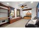 Spacious bedroom with built-in window seat and wooden accents at 2773 Mt Carmel Rd, Walterboro, SC 29488