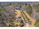 Aerial view showcasing home, landscaping and long driveway at 2773 Mt Carmel Rd, Walterboro, SC 29488