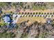 Aerial view of home with long driveway, landscaping, and arbor at 2773 Mt Carmel Rd, Walterboro, SC 29488