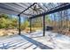 Covered patio area with pergola, ceiling fan, and landscaping at 2773 Mt Carmel Rd, Walterboro, SC 29488