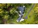 Aerial view of home and guesthouse with spacious grounds at 6949 Maybank Hwy, Wadmalaw Island, SC 29487