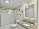 Clean bathroom with granite countertops and a shower/tub combo at 1309 Pelican Watch Villas, Seabrook Island, SC 29455